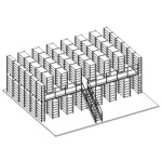 Plateforme passerelle 82 m²