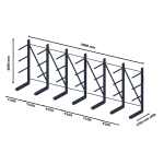 Cantilever extérieur simple face