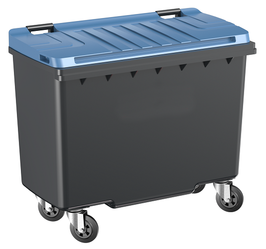 Chariot Poubelle Double Lourd – Capacité Jusqu'à 1500 Lb, Pour Fûts De 20 à 55 Gallons, Aluminium Solide