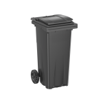 Poubelle Voirie conteneur 120 Litres anthracite