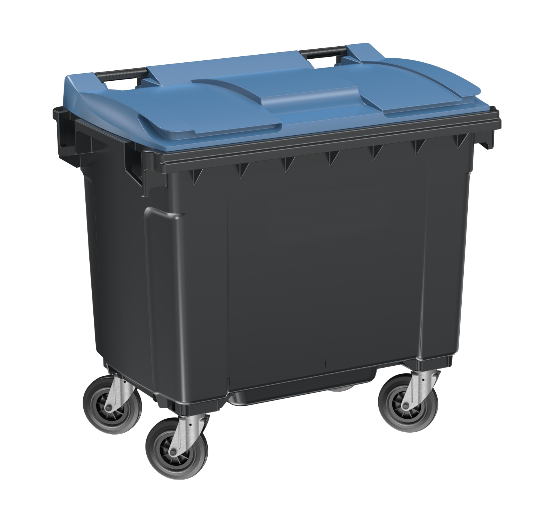 Poubelle à Roulettes 660 Litres - Norme EN840 - 4 Roues - Livraison 4 Jours Ouvrés - Neuf