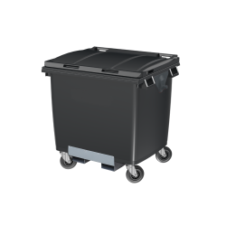 Bac 1000 L avec passage de fourches anthracite