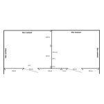 Cloison grillagée 1 pan séparé avec 2 portes