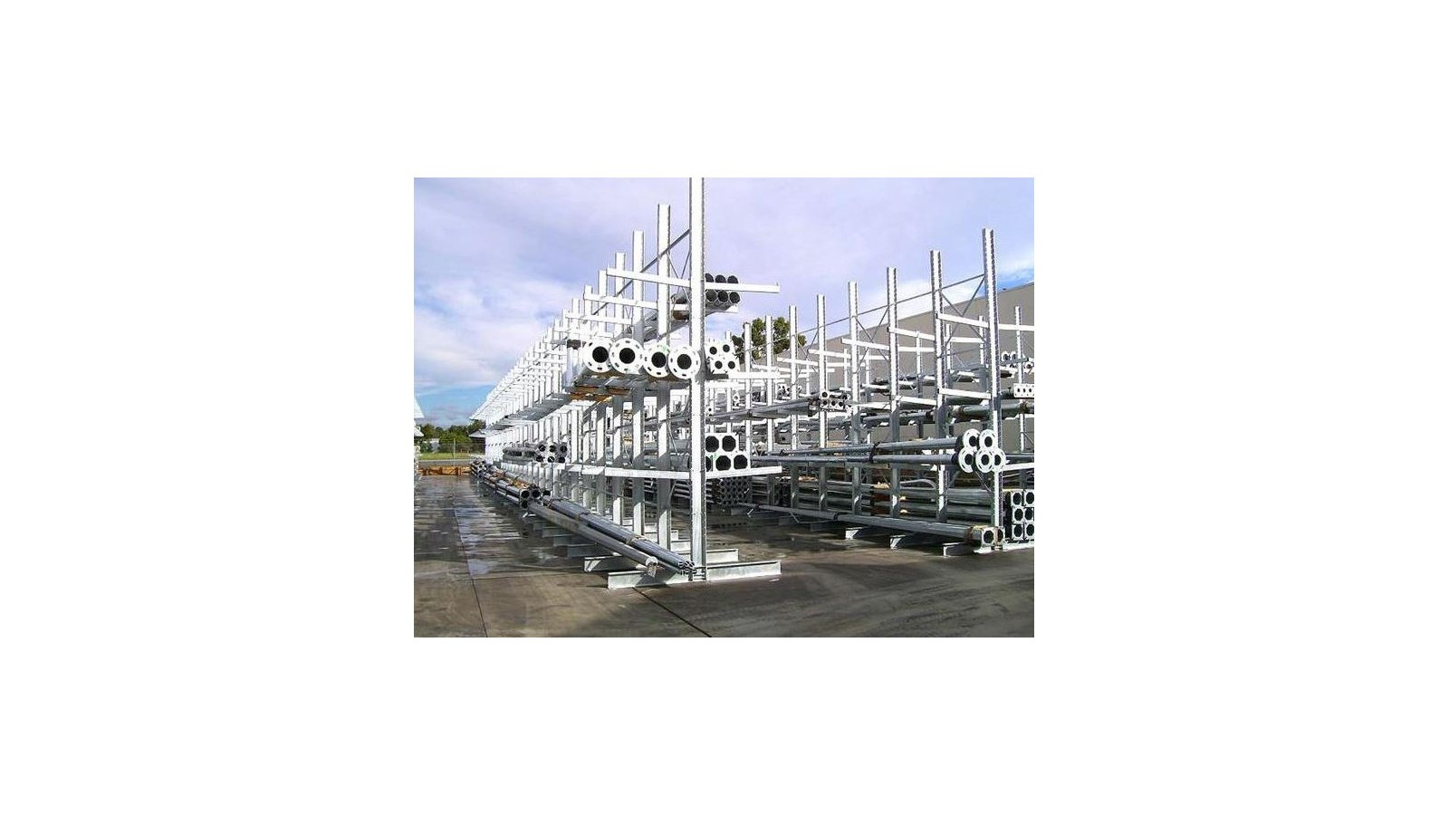 Rayonnage cantilever lourd galvanisé
