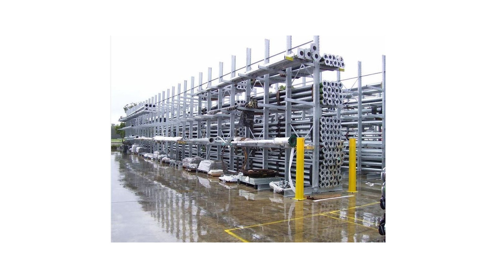 Rayonnage industriel cantilever galvanisé haute capacité