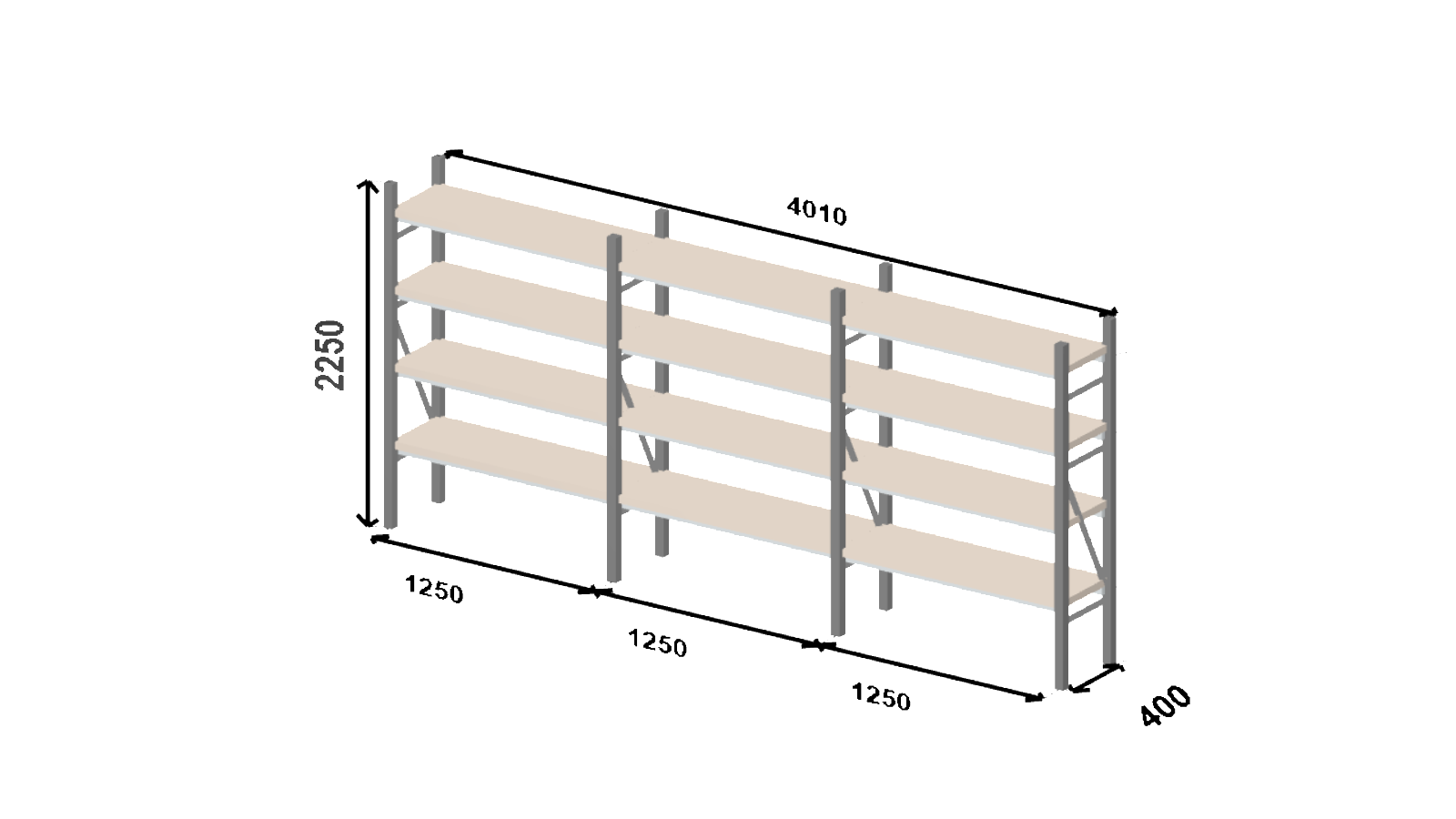 Plan d'implantation Rayonnage EPSIVOL ONE