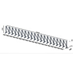 Plan d'implantation Rayonnage cantilever léger