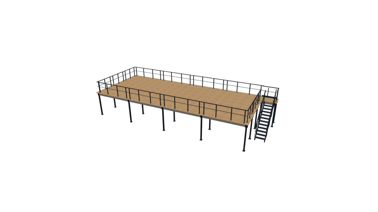 Plateforme 90m² - 1000kg/m² Image 3D