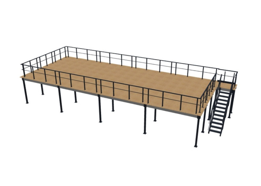 Plateforme 90m² - 1000kg/m² Image 3D