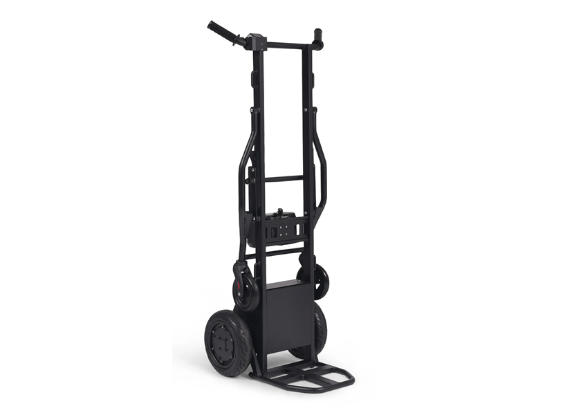 Ce diable chariot motorisé facilite le transport de charges jusqu'à 160 kg tout en réduisant les efforts de manutention.