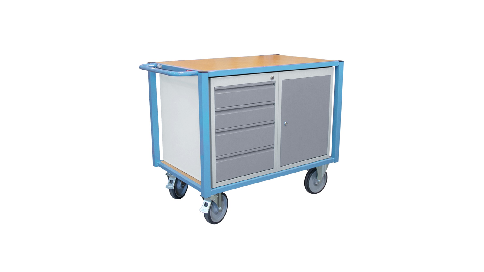 Servante d'atelier 1 bloc porte et 1 bloc tiroirs 500 Kg