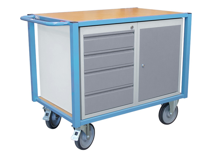 Servante d'atelier 1 bloc porte et 1 bloc tiroirs 500 Kg
