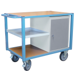 Servante d'atelier 1 bloc porte et 1/2 plateau tôle 500 kg