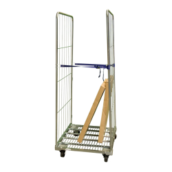 Rolls acier zingué, 2 ridelles avec sangle 400 kg
