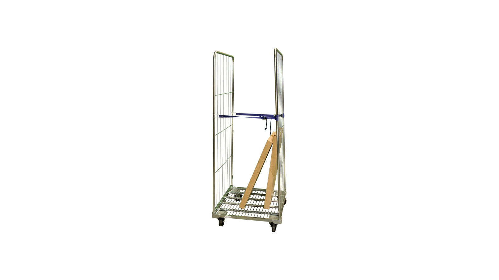 Rolls acier zingué, 2 ridelles avec sangle 400 kg