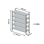 Plan d'implantation - Rayonnage mi-lourd : l’essentiel du stockage