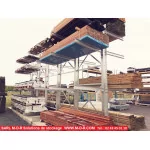 Cantilever simple face en situation d'utilisation
