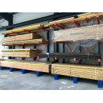 Cantilever double face DF10 Epoxy chargé avec du bois de charpente.