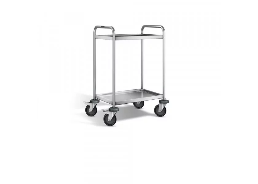 Desserte INOX 304 L 2 plateaux 120 kg