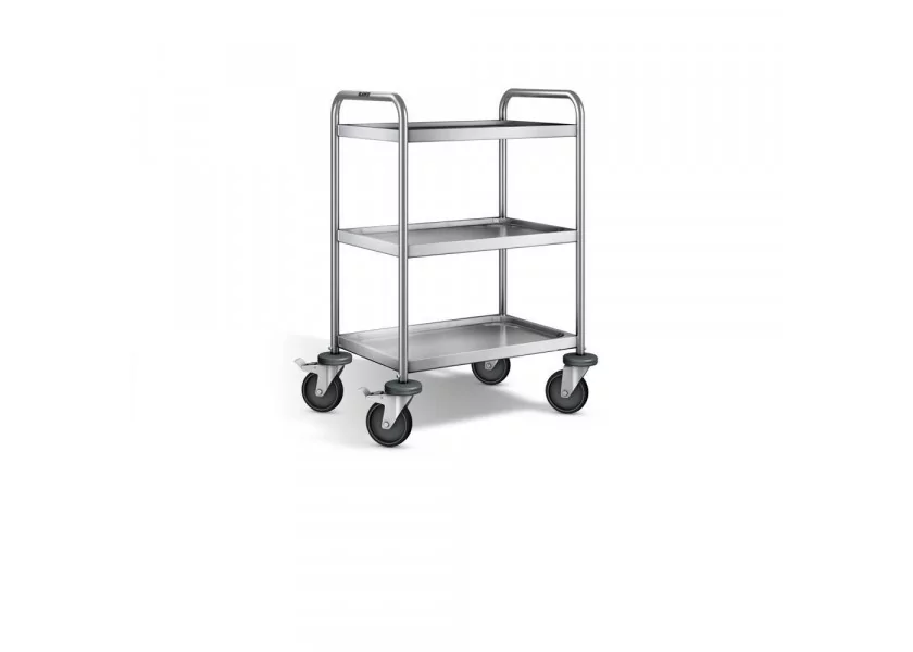 Desserte INOX 304 L 3 plateaux 120 kg