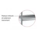 Desserte INOX 304 L 2 plateaux 120 kg