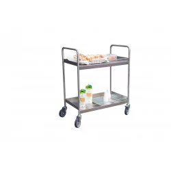 Chariot INOX 304 L 2 plateaux 250 Kg