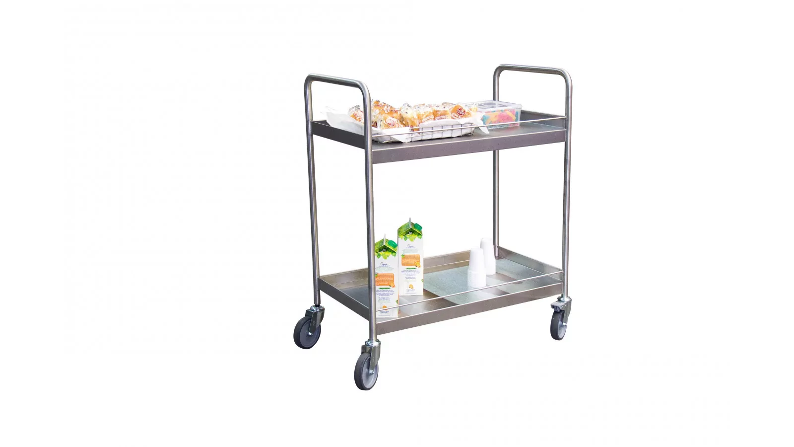 Chariot INOX 304 L 2 plateaux 250 Kg