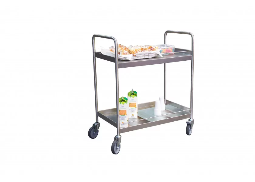 Chariot INOX 304 L 2 plateaux 250 Kg