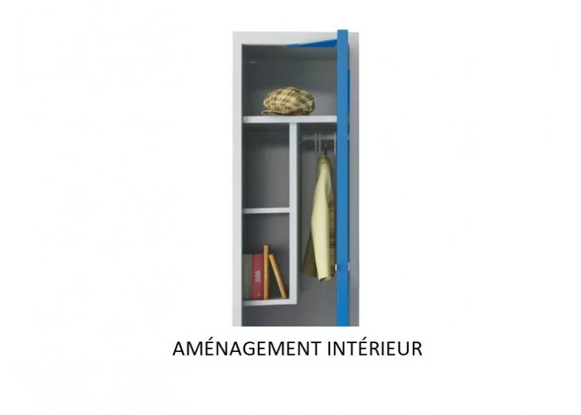 Vestiaire scolaire 1 colonne