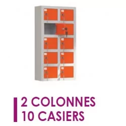 2 colonnes 10 casiers