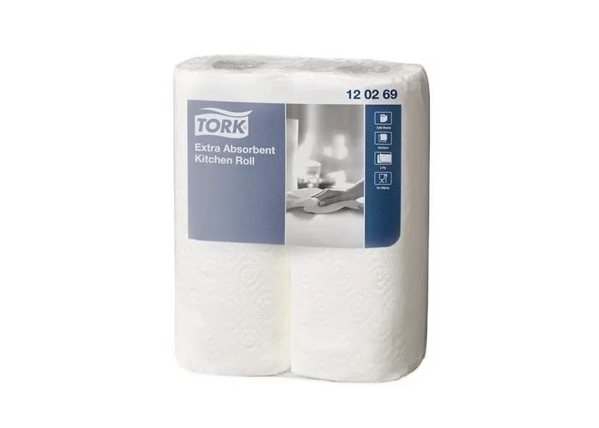 24 rouleaux essuie-tout blanc ultra absorbant TORK