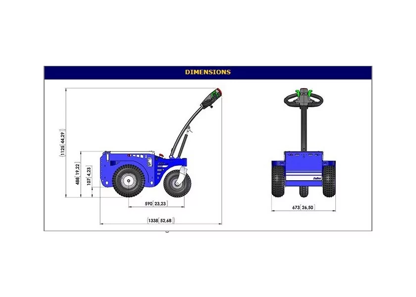 Tracteur pousseur électrique Jobby M3