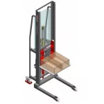 Gerbeur manuel 300 kg roulettes avant boggies Ø 80mm