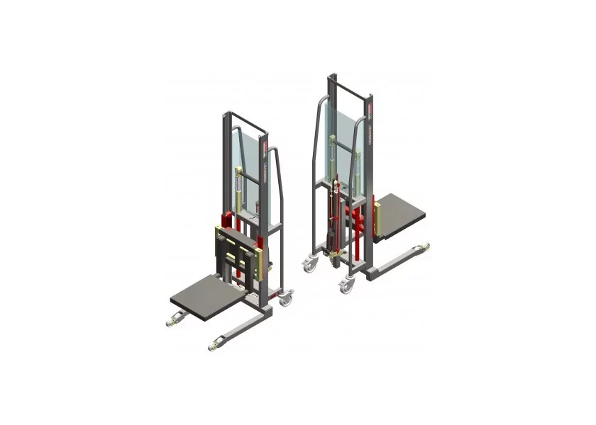 Gerbeur manuel roulettes avant fixes 600 kg