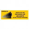 Panneau COVID19 "Distance de sécurité"
