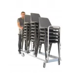 Chariot porte chaises pliables ou empilables 150 kg