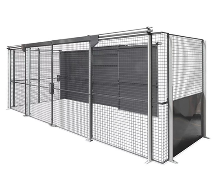 Cloisons grillagées industrielles : sécurisez vos box de stockage